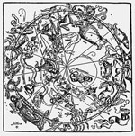 Карта Південної півкулі  зоряного неба, 1515 р.