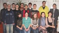 2009.12. Переможці конкурсу на кращу академічну групу в 2009 році - студенти з БІ-51 (ФБТ)