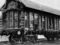  The first unified waggon with  sliding roof for various cargoes, including not waterproof, 1954