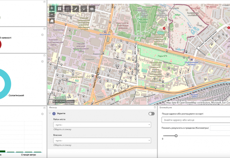 Igor Sikorsky Kyiv Polytechnic Institute Updated Interactive Map of Shelters 