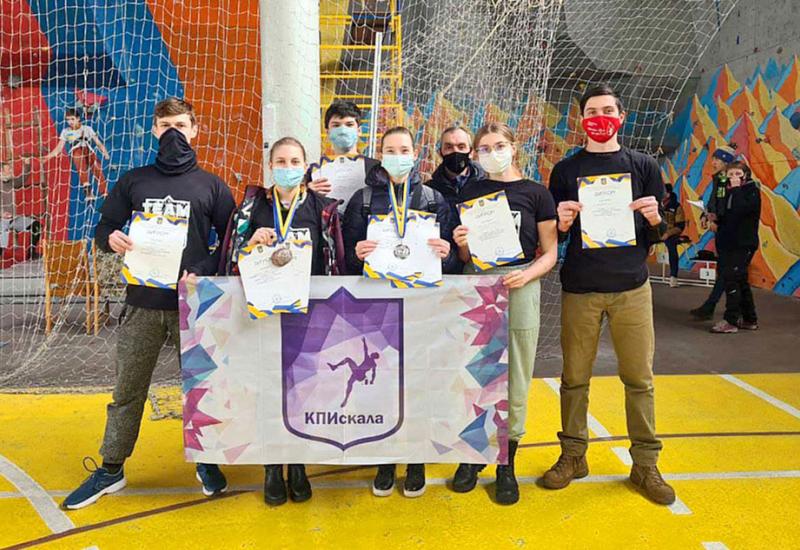 2021.03.13  Igor Sikorsky Kyiv Polytechnic Institute climbers won first  place at the Ukrainian championship!