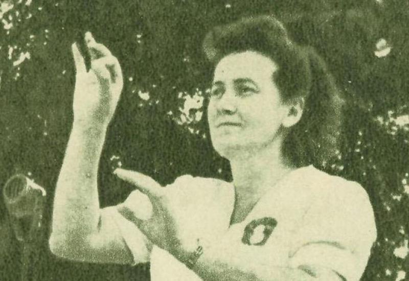 Лідія Падалко на Святі пісні в Тарту (Естонія), 1956 р.