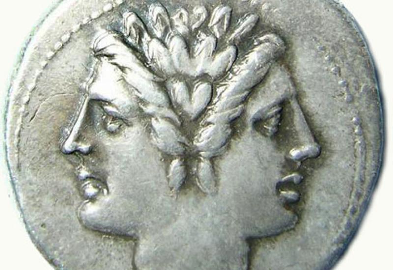 Image. Янус. Римська монета, ІІІ ст. до н.е.