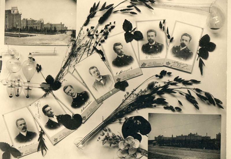 1903. Сторінки альбому перших випускників хімічного відділення