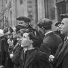 Image-1945. Люди слухають оголошення по радіо