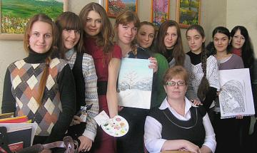 Колектив КПІ, художня студія «Інновація». І.А. Шеховцова зі своїми вихованцями, 2011