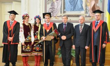 2013.04.01 The first astronaut of independent Ukraine Leonid Kadeniuk gained the degree of Honorary Doctor of Aircraft and Space Systems Faculty of NTUU "KPI"