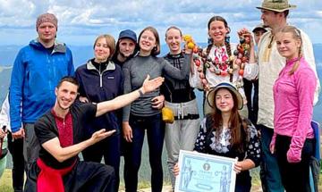 Туристи з КПІ отримали визнання від Книги рекордів України
