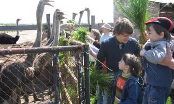 2008.05.10 Візит до страусячої ферми дітей-сиріт, організований студентами КПІ