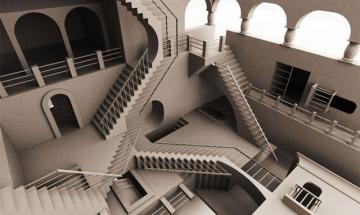 Image. Escher's optical illusion