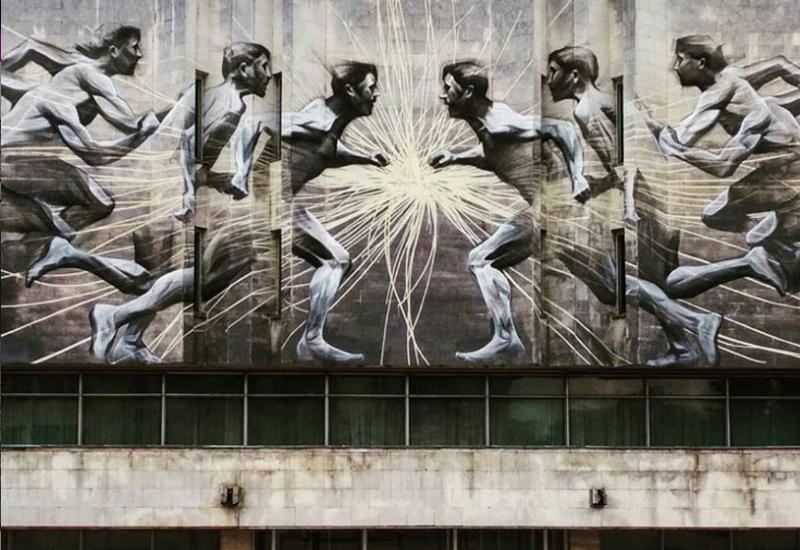 Кампус КПІ, Мурал на фасаді Центру Культури і мистецтв, автор - https://www.instagram.com/iryna.on/