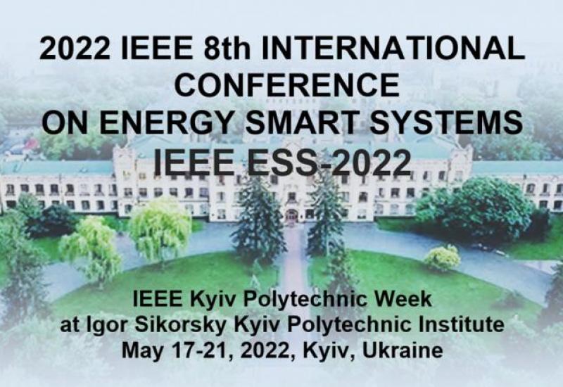 8th IEEE International Conference on Energy Smart Systems (ESS-2022)