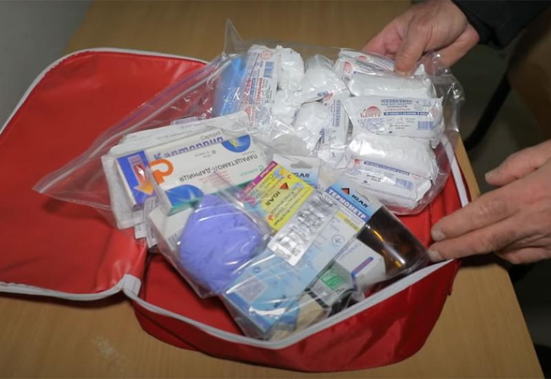 First aid kit in the shelter
