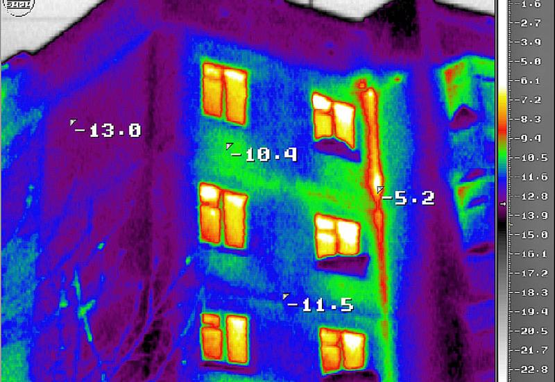Тепловізійне виявлення утрати теплової енергії в житлових багатоповерхових домах