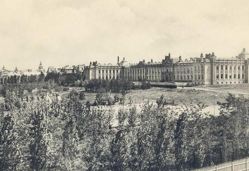 1902 рік Корпуси Київського політехнічного інституту на Брест-Литовському шосе 1902 рік Корпуси Київського політехнічного інституту на Брест-Литовському шосе