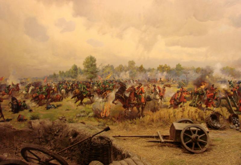 Україна. Головна панорама в музеї Полтавської битви