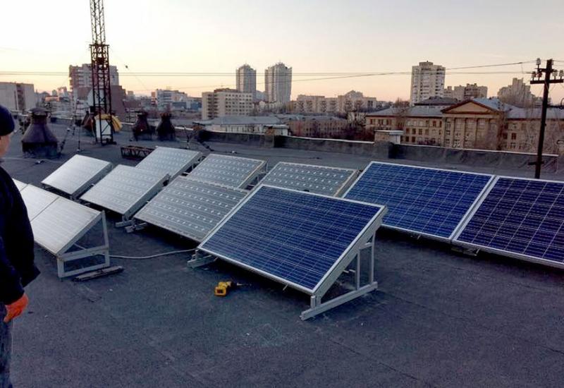 Сонячна електростанція на даху 22 корпусу
