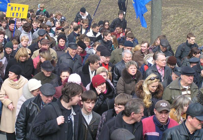 Колектив КПІ, профспілка. На акції протесту освітян. Колектив КПІ, профспілка. На акції протесту освітян.